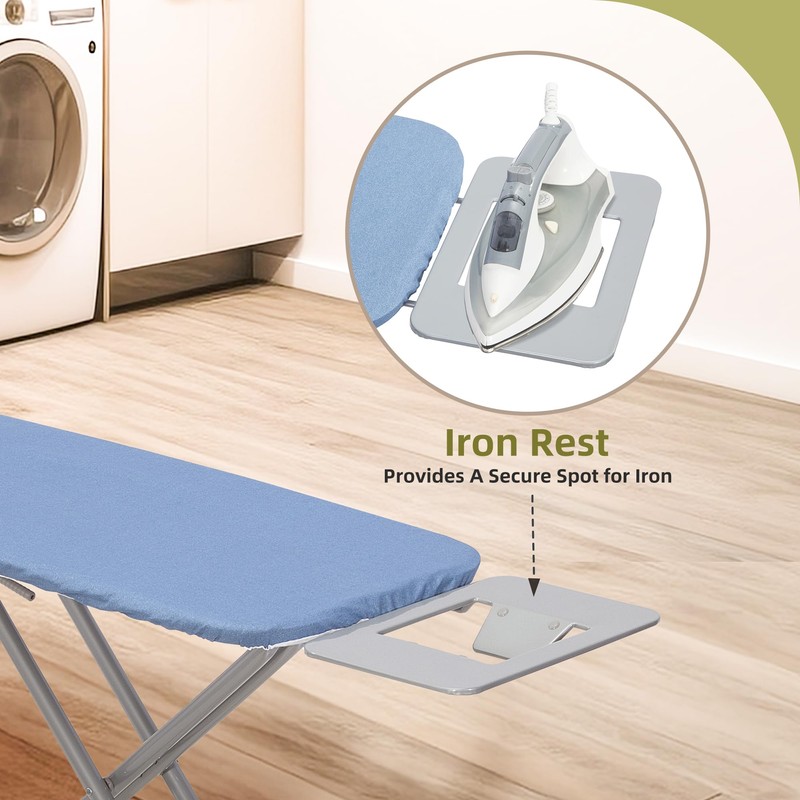 Storageideas Ironing Board 48" x 15" with Iron Holder, Adjustable
