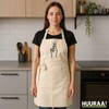 huuraa Apron K-Pop Finger Heart Gift Apron Cooking Apron Cotton