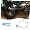 CHILDWEET Motorcycle Exhaust Bracket Clamp Stainless Steel Support for Secure