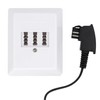 BIGtec TAE Socket Surface-Mounted NFF AP Connection Box 3 x