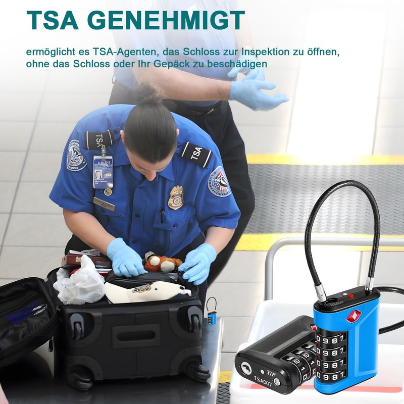 ZHEGE TSA Suitcase Lock, TSA Lock 4 Digit, Tent Lock,