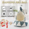 Pack of 2 Clothes Peg Bags, Storage Bag for Clothespins,