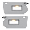 Left & Right Sun Visor with Light for 2013-2018 Nissan