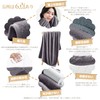 tkone Bath Towel, 4 Piece Set, 4 Colors, Fluffy, Large,