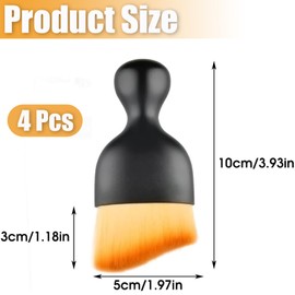 Mainiusi Cleaning Brush Car 4 Pieces Detailing Brush Car Detailing Brush Car Dust Brush Car Interior Brush Cleaning Brushes Car Brush Interior Brush Car Dust Brush Interior Car