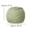 Flash Furniture Dillon Small Green Dot Bean Bag Chair for