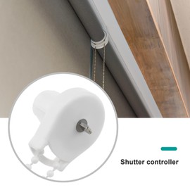 ECSiNG 25mm Roller Blind Repair Kit Plastic Roller Blind Clamp Carrier Roller Blind Coupling Bead Chain Accessory for 25mm Roller, White