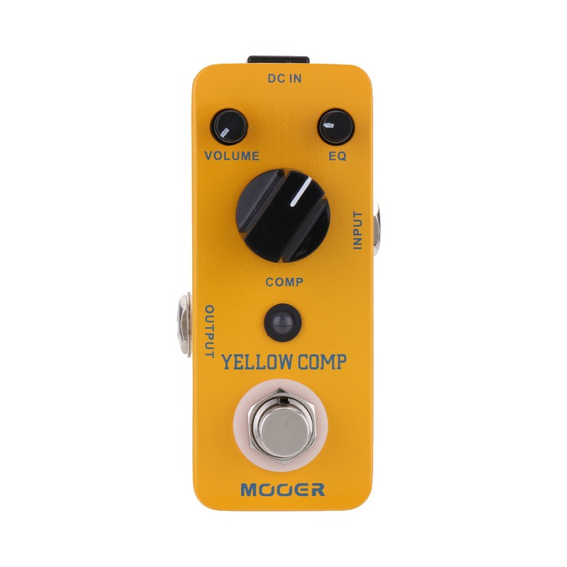 Mooer Yellow Comp Micro Mini Optical Compressor Effect Pedal for