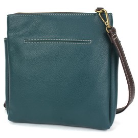 CHALA Merry Messenger RFID Protected Women Faux Leather Shoulder Purse with Adjustable Crossbody Strap - Turtle - turquoise