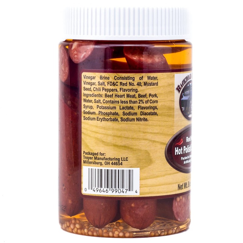 Backroad Country Red Hot Polish Sausage 8oz (Pack of 2)