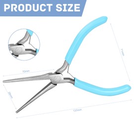 Long Nose Pliers Long Jewellery Pliers Mini Needle Nose Pliers Flat Nose Pliers for Beads Jewellery Making Jewellery Necklace Repair