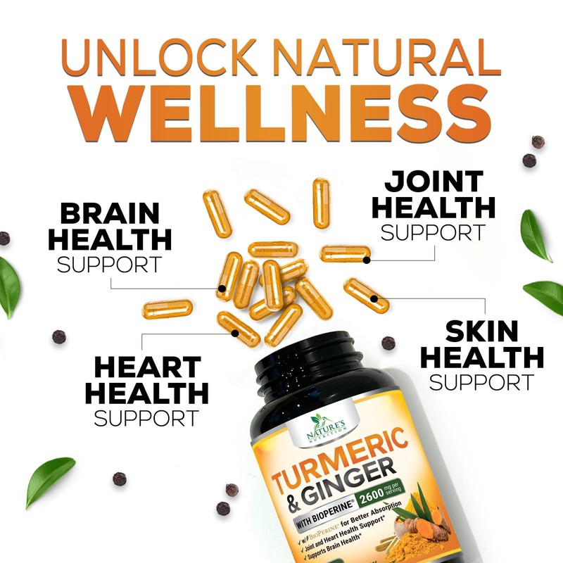 Turmeric Curcumin Supplement - 2000mg Organic Turmeric Per Serving -