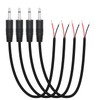 4Pcs 3.5mm Male Plug to Bare Wire Open End Cable,