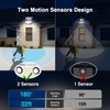 SZPOWER 6000LM Solar Lights Outdoor, 6 Heads Solar Flood Lights