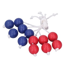 Ladder Toss Balls,Sports Ladder Ball Set Ladder Toss Bolo Replacement Set Outdoor Lawn Yard Beach Game for Kids Adults Family 3 Red 3 Blue