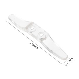 YYwenting 12 Pcs Clear Cord Cleat Blind Cord Holder Blind Cord Hook Blind Clips with Screws Plastic Cord Hooks for Home Office Window Blinds Curtains Sun Shades Ropes