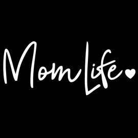 CCI Mom Life Decal Vinyl Sticker|Cars Trucks Vans Walls Laptop (White, 7.5")
