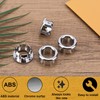 4pcs Sink Overflow Ring, Chrome Bathroom Sink Overflow Trim Ring