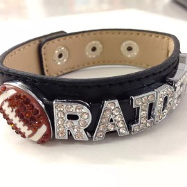 Oakland Rhinestone Bracelet / Gift for Her /birthday gift / Football Mom