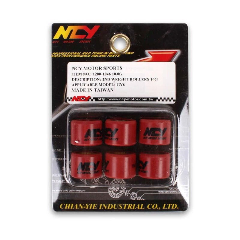NCY Roller Weights (18 x 14); GY6, Genuine (8G)