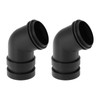 ECSiNG Pack of 2 Plastic Belt Sander Angle Adapter Connector