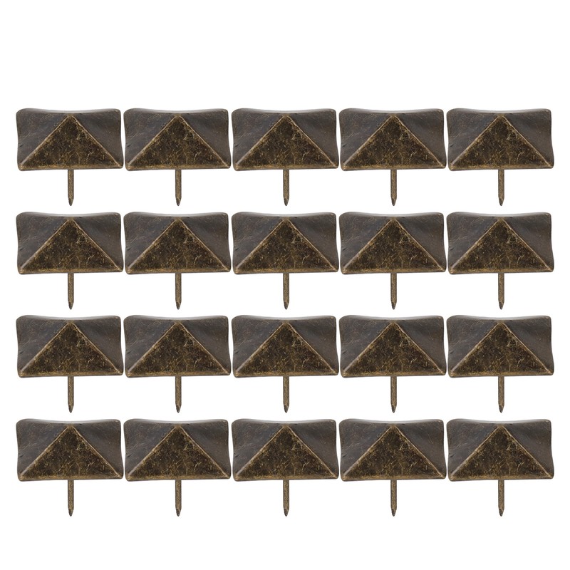20 Pcs Antique Decorative Tacks Quadrate Appearance Clavos Decorative Nails