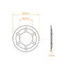 sourcing map Pack of 40 M10 Star Lock Washers 9.2