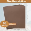 Silunkia 60 Sheets Coffee Color Cardstock 8.5 x 11 Heavyweight