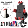 ABITLOP Motorcycle Bike Phone Mount with Vibration Dampener, 360°Motorcycle Bike