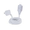 Globe Electric 22811 9-ft Fabric Extension Cord, 3 Polarized Outlets,