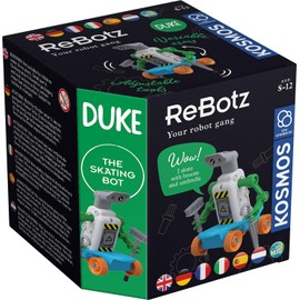 KOSMOS 617066 ReBotz - Duke The Skating Bot, Mini Robot for Building, Playing and Collecting for a Robo, Robot Toy, Experiment Set for Children from 8-12 Years