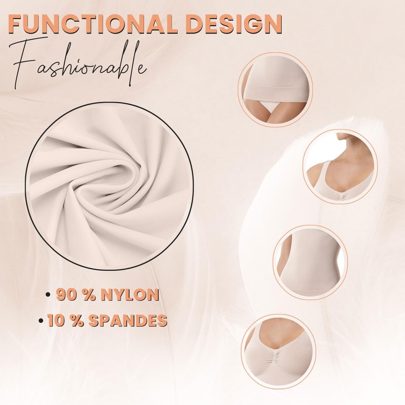 Prime fashions Women Seamless Control Vest Top Scoop Neck Tummy