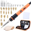 Pyrography Soldering Iron Set, Pyrography Piston Set, Temperature Adjustable 220