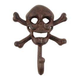 BDF, INC Treasure Gurus Metal Jolly Roger Wall Mount Key Ring Hook