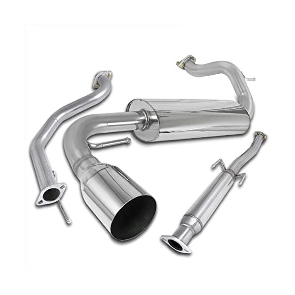 Spec-D Tuning Catback Muffler Exhaust Compatible with Honda Crx Hatchback