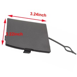 HOMEWITHU - Funda de gancho para parachoques delantero para Nissan Rogue Sport 2017 2018 2019 622A0-6MA0H