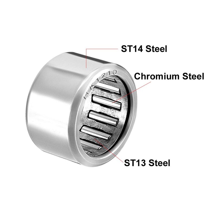 sourcing map HK1210 Drawn Shells Needle Bearing 12 mm Bore