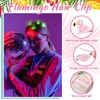 Luinabio 30 Pcs Flamingo Mini Hair Clips Glow Hairpin for