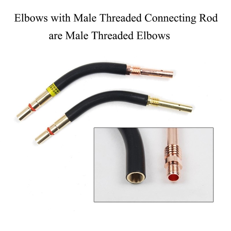 Welding Torch Bending Rod Brass Bending Connecting Pipe Soldering Accessories