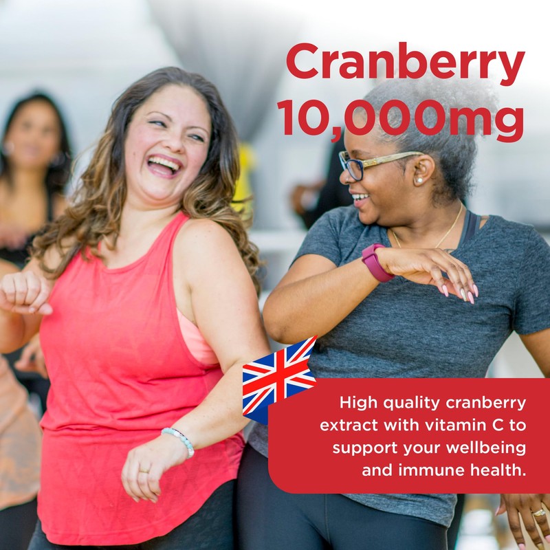 Healthspan Cranberry 10,000mg | 120 Tablets | 10,000mg Whole Cranberries|