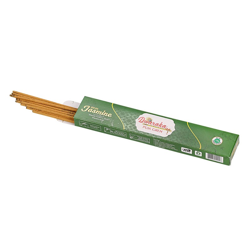 Dwaraka - Incense Sticks - Jasmine, 100 Sticks, All Natural,