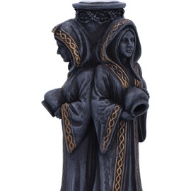 Nemesis Now Triple Moon Goddess Backflow Incense Burner 15.5cm, Resin, Mother Maiden Crone Incense Cone Burner, Triple Moon Pagan Décor, Cast in the Finest Resin, Expertly Hand-Painted