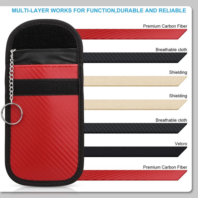 Diyife Faraday Pouch for Car Keys, 2 Pack Car Key