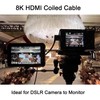Techrum 8K HDMI Coiled Cable Short HDMI 2.1 Cable 8K@60Hz