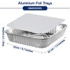 HOMESmith 10 Pack Aluminium Foil Trays with Lids Containers Strong