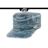 Black Jungle Castro Army Leather Cap Military Cap Biker Cap