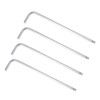 TOP-VIGOR 4Pcs 3/16" Ball End Hex Key Wrench, L Shaped