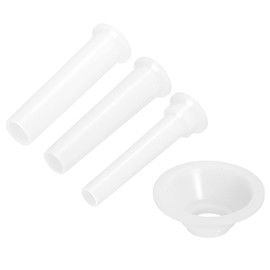 MECCANIXITY Meat Grinder PE Stuffing Tube 15mm 20mm 23mm Diameter 122 x 68mm Funnel Connector for Meat Grinder, Stand Mixer, 1 Set