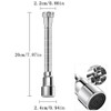JJiaoLinin Faucet Extender with 360° Rotation, Kitchen Tap Extension, for