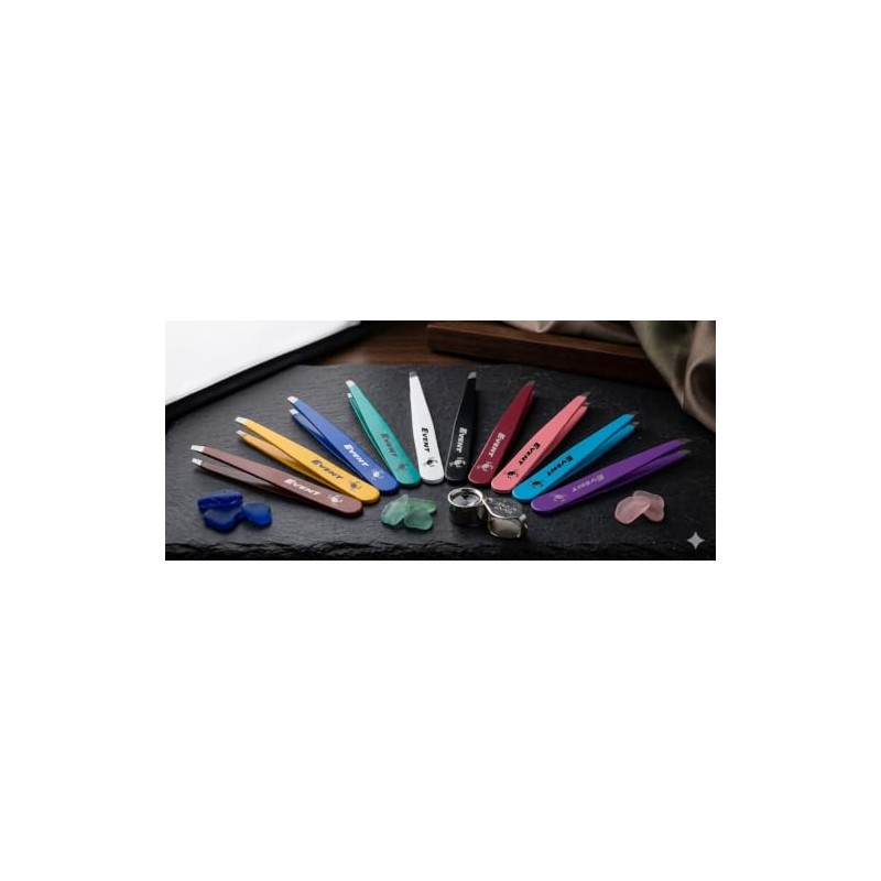 EVENT Rainbow Tweezers Precision Slanted Polished Diamond Disc Professional Quality